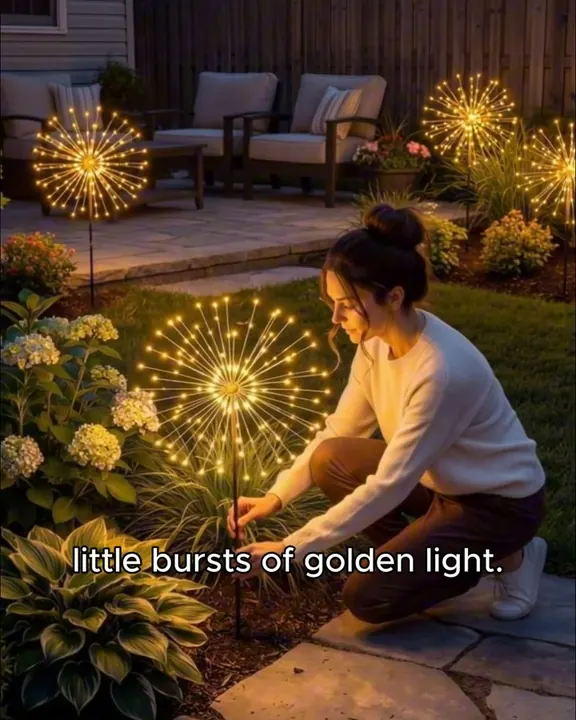 Garden has fireworks